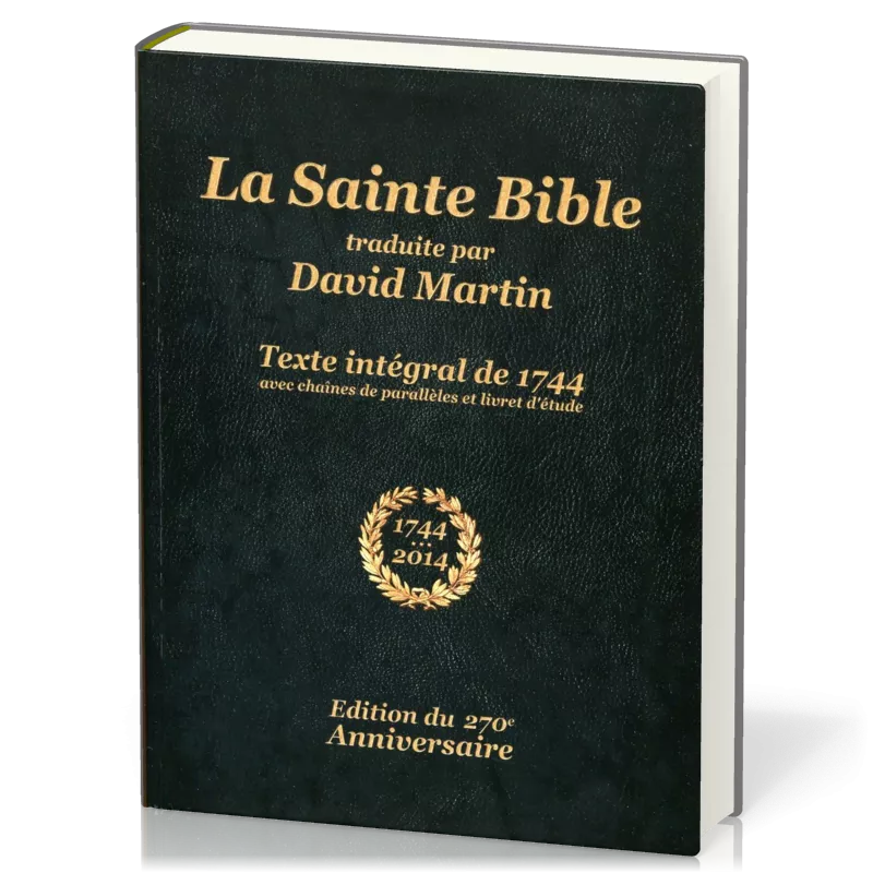 Bible Martin Rigide Avec Chaines De Paralleles Et Livret D Etude