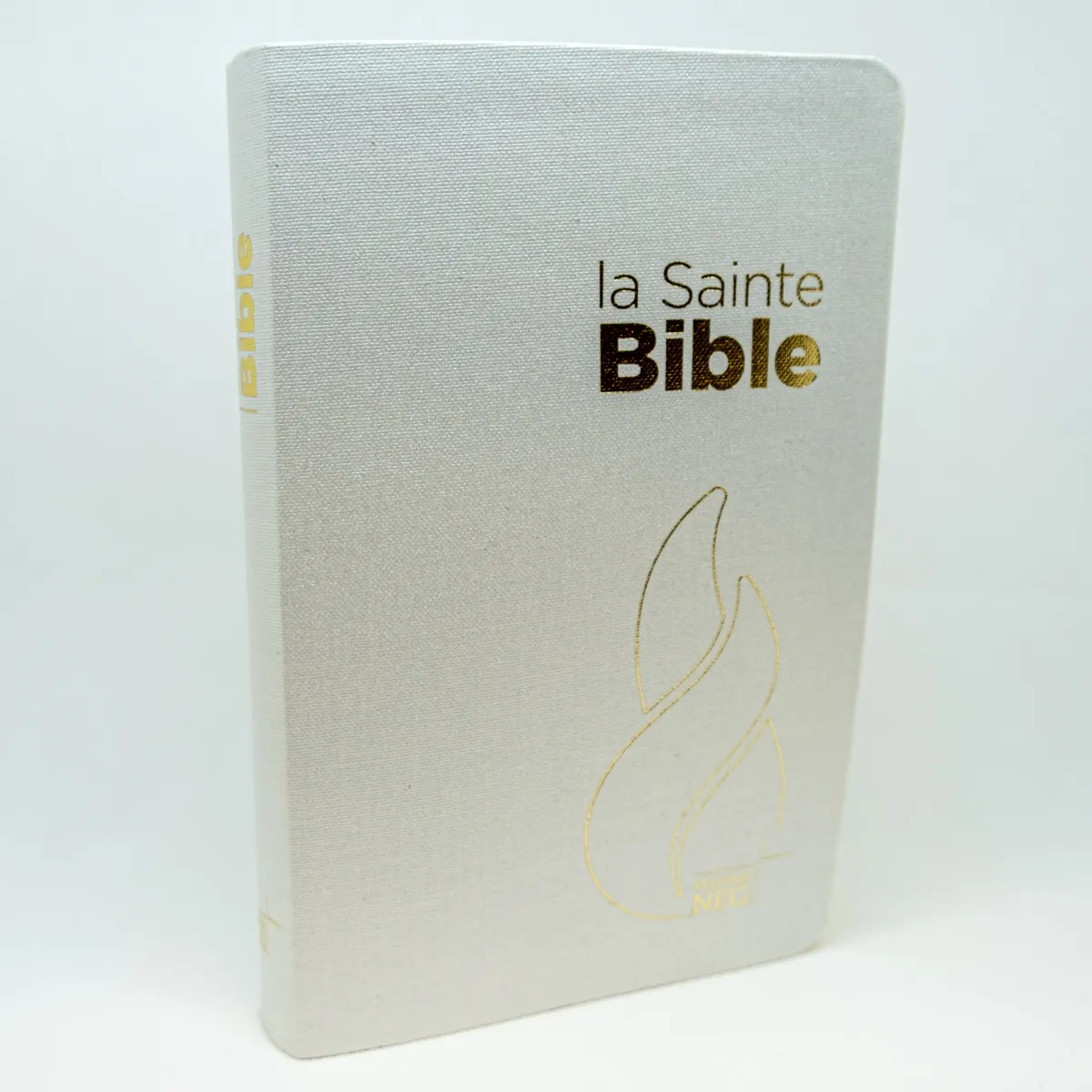 BIBLE NEG COMPACTE SOUPLE TOILEE BLANCHE TRANCHES OR