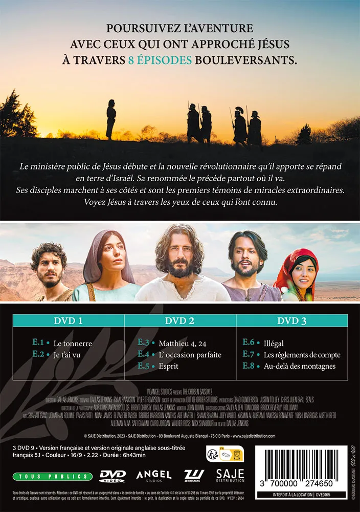 CHOSEN (THE)  - SAISON 2 - COFFRET 3 DVD EDITION SIMPLE