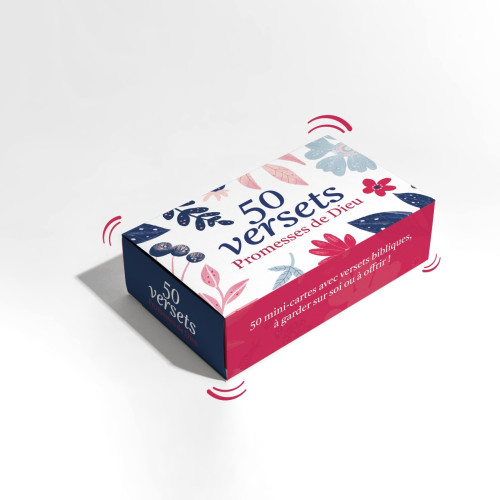 COFFRET 50 VERSETS PROMESSES DE DIEU - MINI CARTES