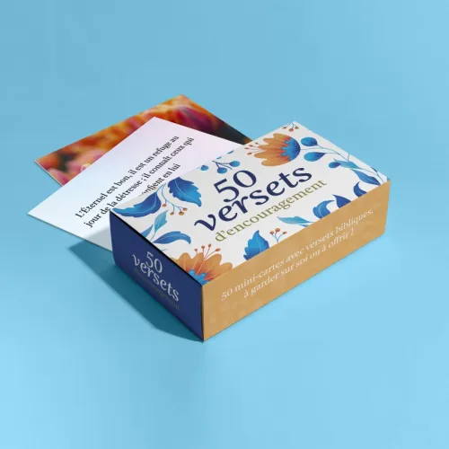 COFFRET 50 VERSETS "D'ENCOURAGEMENT" - MINI CARTES