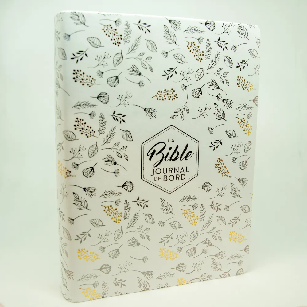 BIBLE SEGOND 21 JOURNAL DE BORD SOUPLE VIVELLA BLANC MOTIFS DORES BIBLE SEGOND 21 JOURNAL DE BORD SOUPLE VIVELLA BLANC MOTIFS DORES