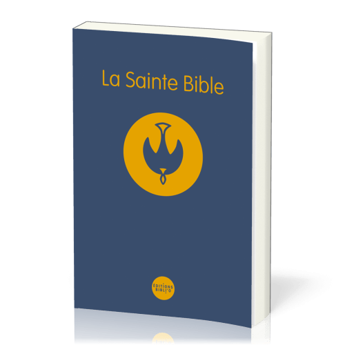 BIBLE COLOMBE SOUPLE BLEU BROCHEE