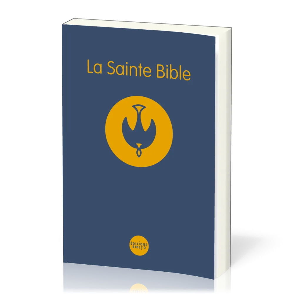BIBLE COLOMBE SOUPLE BLEU