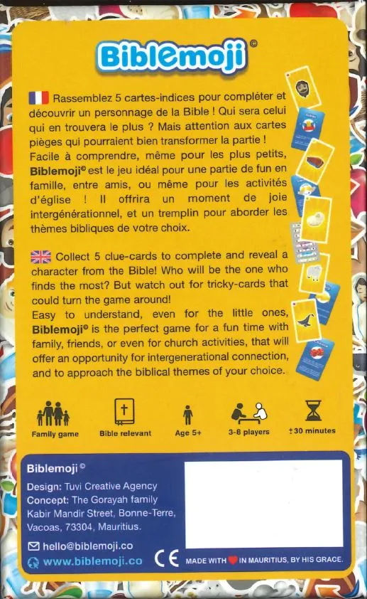 BIBLEMOJI - JEU DE CARTES
