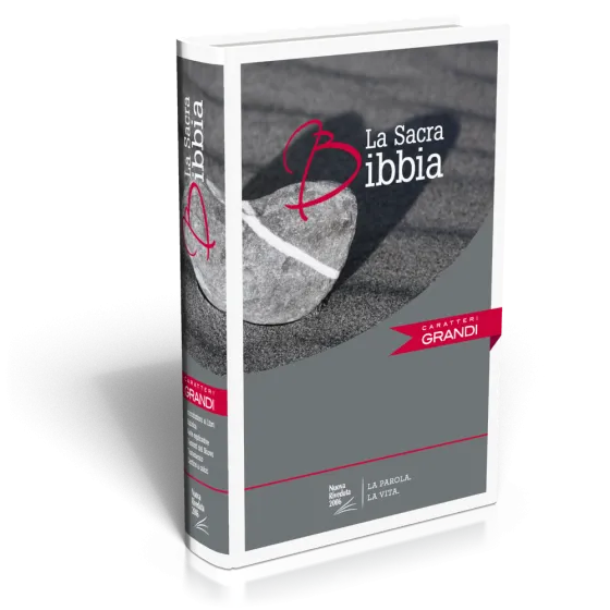 ITALIEN BIBLE NR2006 GROS CARACTÈRES COUV. ILLUSTRÉE NOIRE NUOVA RIVEDUTA 2006