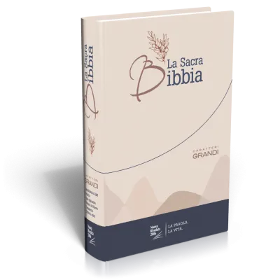 ITALIEN BIBLE NR2006 GROS CARACTÈRES COUV. ILLUSTRÉE NOIRE NUOVA RIVEDUTA 2006