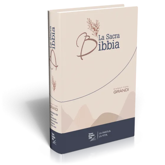 ITALIEN BIBLE NR2006 GROS CARACTÈRES COUV. ILLUSTRÉE NOIRE NUOVA RIVEDUTA 2006