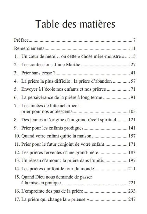 PRIERE D'UNE MERE (LA) - IL N'EST PAS D'INFLUENCE COMPARABLE ! NELLE EDITION