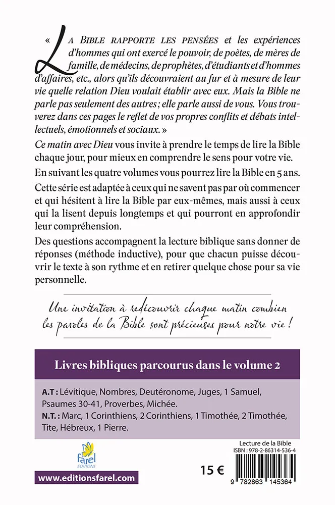 CE MATIN AVEC DIEU - VOLUME 2