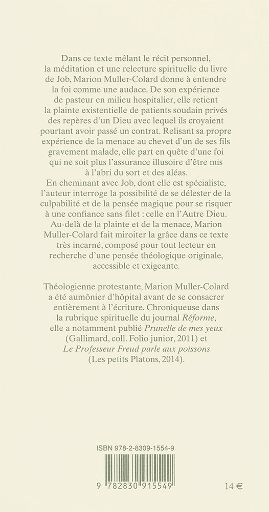 AUTRE DIEU (L') - LA PLAINTE LA MENACE ET LA GRACE