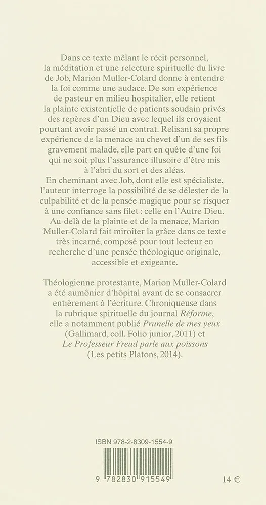 AUTRE DIEU (L') - LA PLAINTE LA MENACE ET LA GRACE