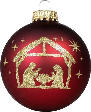 BOULE DE SAPIN DE NOEL "NATIVITE"