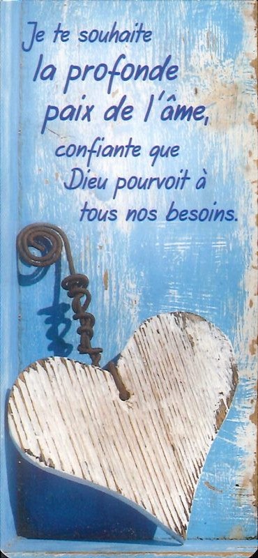MARQUE-PAGE MAGNET JE TE SOUHAITE LA PROFONDE PAIX DE L'AME