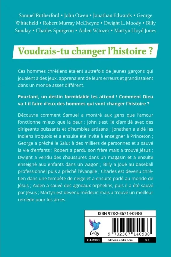 10 GARCONS QUI ONT CHANGE L'HISTOIRE 10-12 ANS