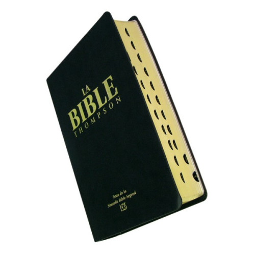 BIBLE NBS THOMPSON SOUPLE VINYL NOIR TRANCHE OR ONGLETS