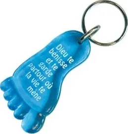 PORTE-CLES PIED BLEU