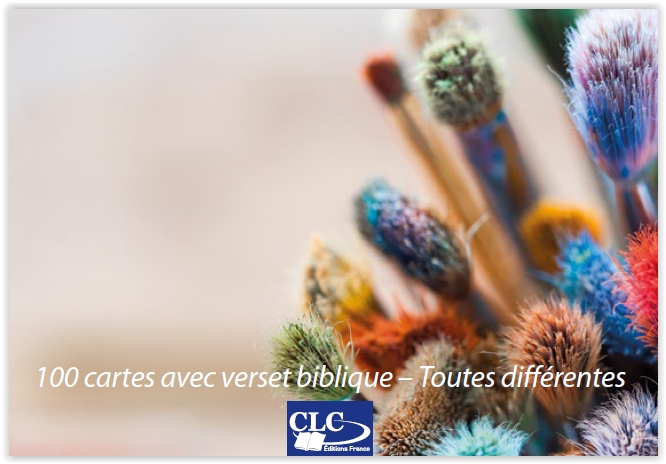 BOITE DE 100 MINI-CARTES AVEC VERSTS BIBLIQUES THEME EMOTION