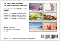 BOITE DE 100 MINI-CARTES AVEC VERSTS BIBLIQUES THEME EMOTION