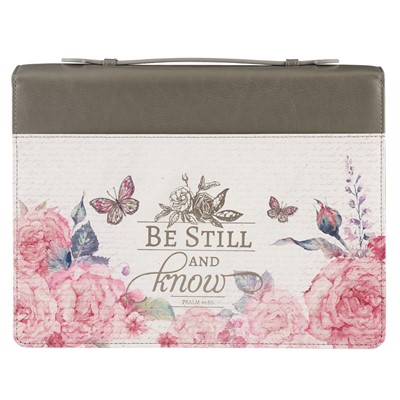 POCHETTE BIBLE LARGE BE STILL AND KNOW