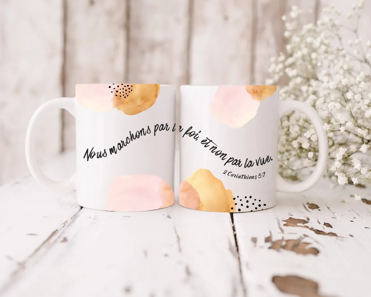 TASSE NOUS MARCHONS PAR LA FOI ET NON PAR LA VUE