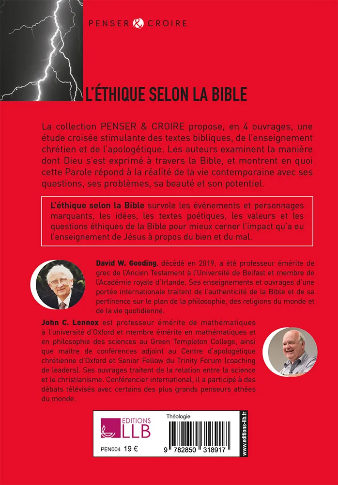 ETHIQUE SELON LA BIBLE (L')