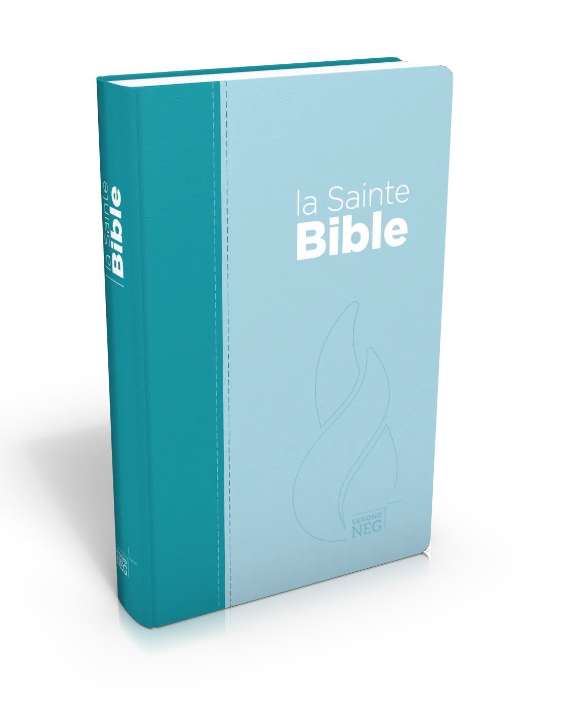 BIBLE NEG COMPACTE SOUPLE TOILE DUO BLEU LAGON BLEU CIEL