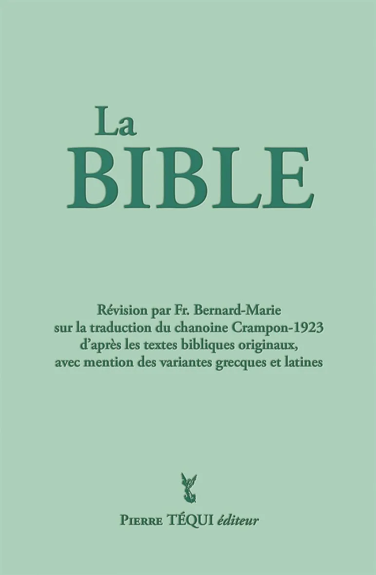 BIBLE CRAMPON 1923 REVISEE 2023 RIGIDE VERTE