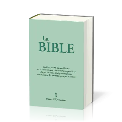 BIBLE CRAMPON 1923 REVISEE 2023 RIGIDE VERTE