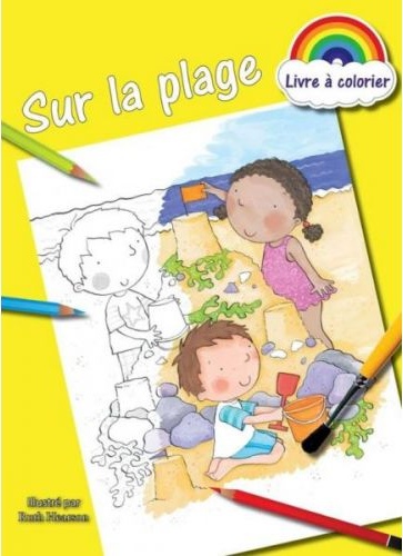 LIVRE A COLORIER - SUR LA PLAGE