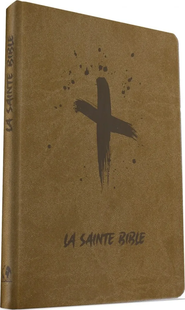 BIBLE SEGOND ESAIE 55 SOUPLE PU BEIGE MOTIF CROIX - 988