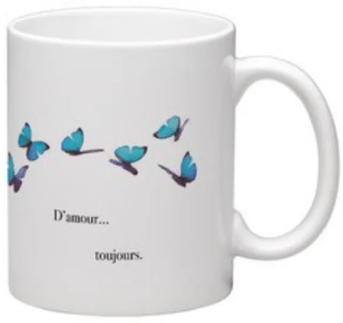 MUG PAPILLON ENVOLEE TURQUOISE