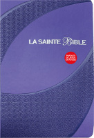 BIBLE SEGOND 1910 SOUPLE SIMILICUIR VIOLETTE TRANCHE ARGENT ONGLETS