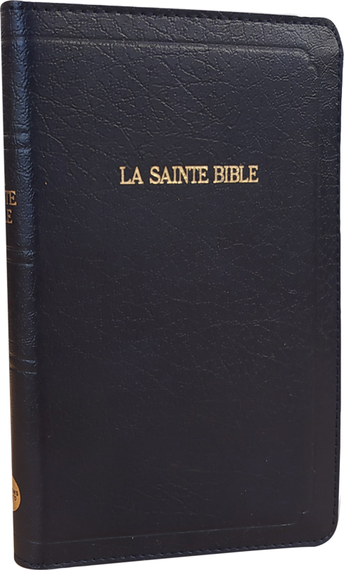 BIBLE SEGOND 1910 SOUPLE ZIP-SIMILICUIR BLEUE MARINE - ONGLETS