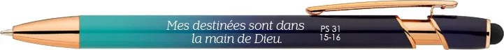 STYLO ALU PRINCY BLEU - MES DESTINEES....