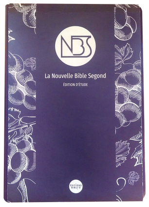 BIBLE NBS ETUDE SOUPLE SIMILICUIR PRUNE ETUI SOUPLE 2 MARQUES PAGE