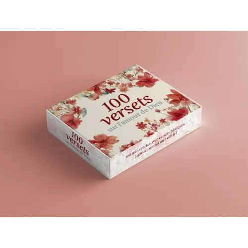 LOT DE 100 MINI-CARTES TEXTES BIBLIQUES : AMOUR DE DIEU
