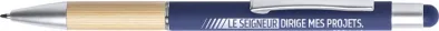 STYLO ALUMINIUM BLEU LE SEIGNEUR DIRIGE MES PROJETS