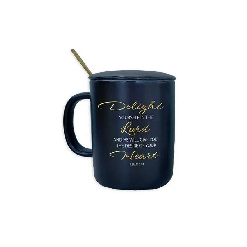 MUG AVEC COUVERCLE ET PETITE CUILLERE PS 37.4