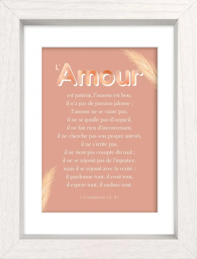 MON CADRE INSPIRATION - L'AMOUR EST PATIENT...