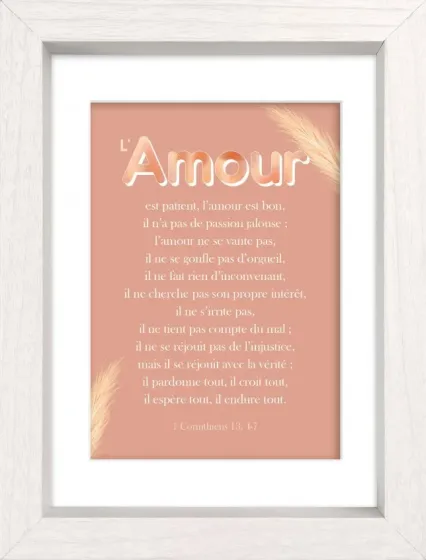 MON CADRE INSPIRATION - L'AMOUR EST PATIENT...