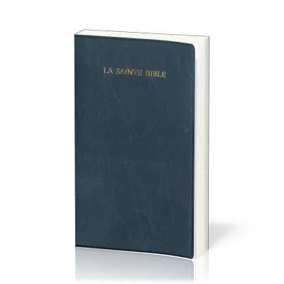 BIBLE SEGOND 1910 SOUPLE VINYLE MARINE AVEC ONGLETS