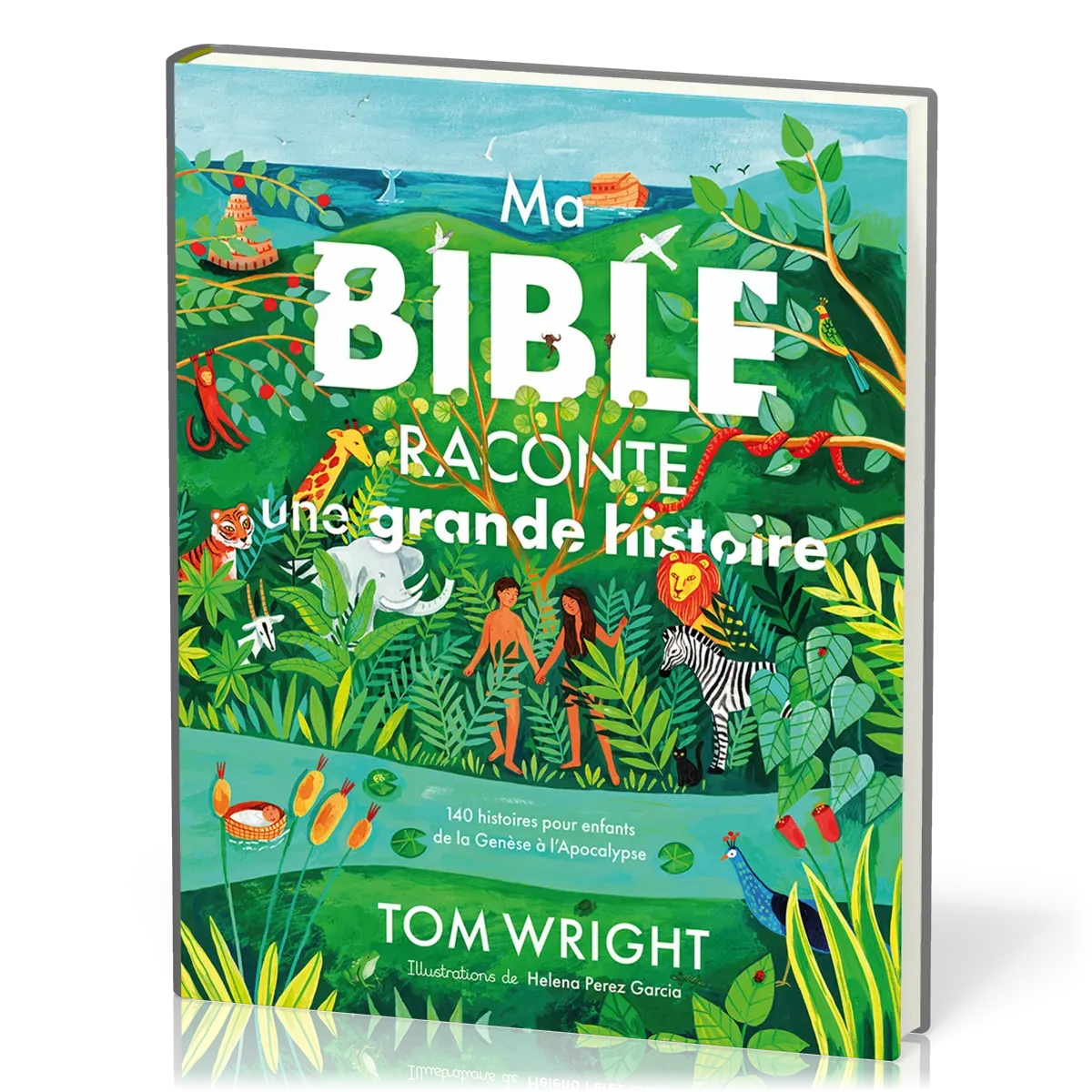 MA BIBLE RACONTE UNE GRANDE HISTOIRE - 140 HISTOIRES POUR ENFANTS DE LA GENESE A L'APOCALYPSE