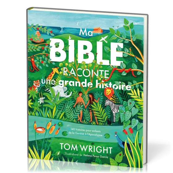 MA BIBLE RACONTE UNE GRANDE HISTOIRE - 140 HISTOIRES POUR ENFANTS DE LA GENESE A L'APOCALYPSE