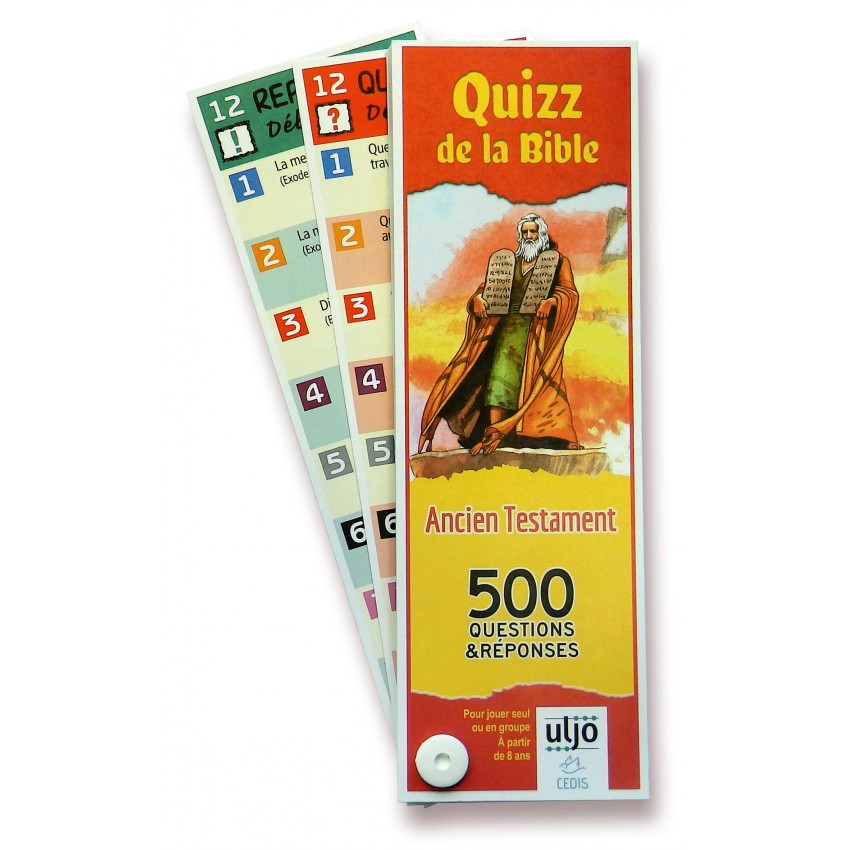 QUIZZ DE LA BIBLE - ANCIEN TESTAMENT - 500 QUESTIONS ET REPONSES