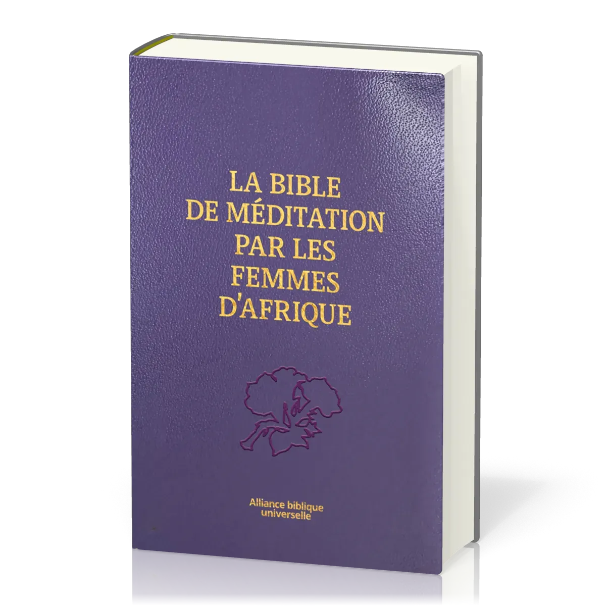 BIBLE DE MEDITATION PAR LES FEMMES D'AFRIQUE NOUVELLE FR. COURANT SEMI SOUPLE SIMILICUIR VIOLET