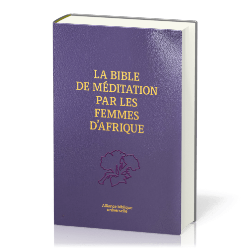 BIBLE DE MEDITATION PAR LES FEMMES D'AFRIQUE NOUVELLE FR. COURANT SEMI SOUPLE SIMILICUIR VIOLET