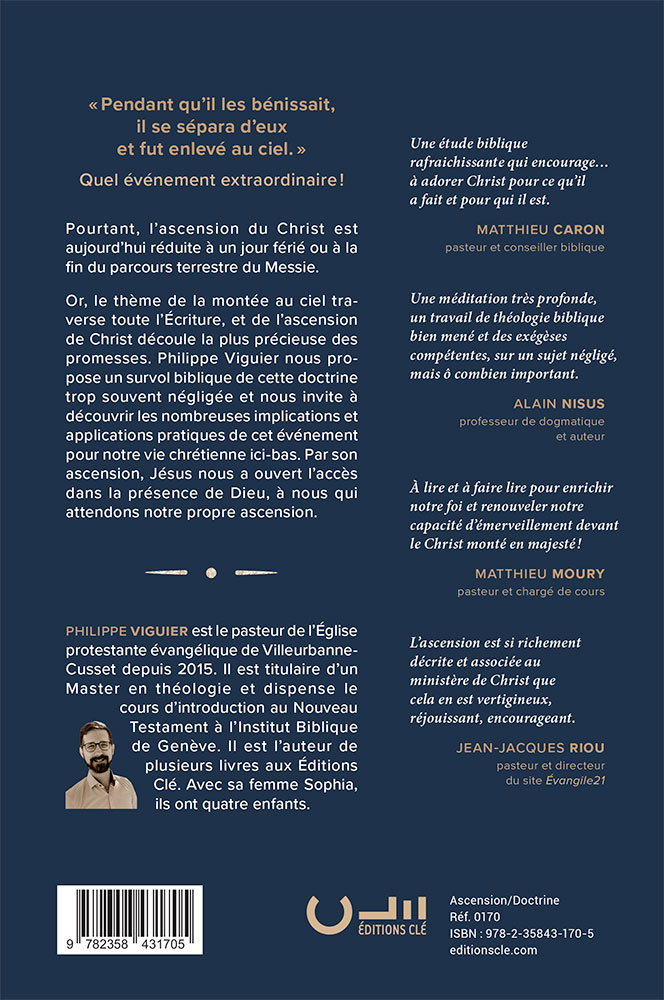 S'EMERVEILLER DE L'ASCENSION - SURVOL BIBLIQUE D'UNE DOCTRINE NEGLIGEE