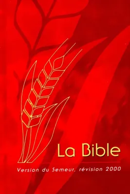 BIBLE SEMEUR RIGIDE ROUGE ILLUSTREE