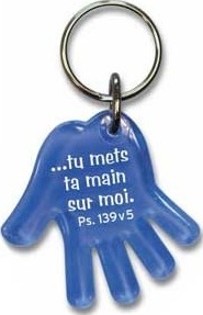 PORTE-CLES MAIN BLEU PS139 V 5